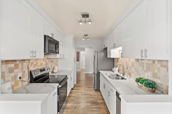 Interior, Kitchen, Wood Texture Flooring