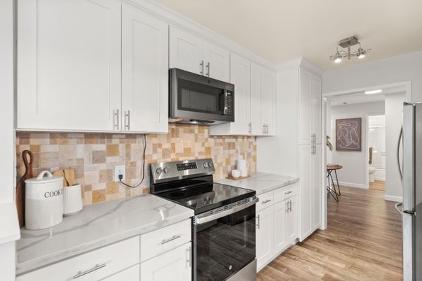 Interior, Kitchen, Wood Texture Flooring