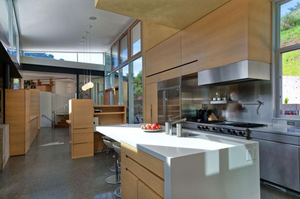 Interior, Kitchen, Pendant Lights, Stainless Steel Appliances