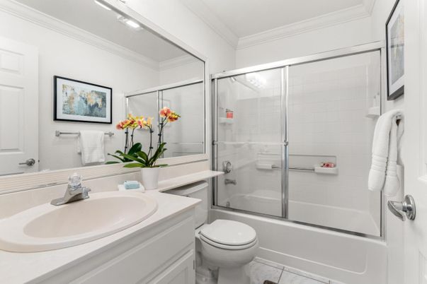 Bathroom, Glass Shower, Interior, Marble