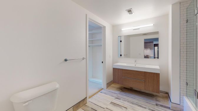 Bathroom, Interior, Wood Texture Flooring