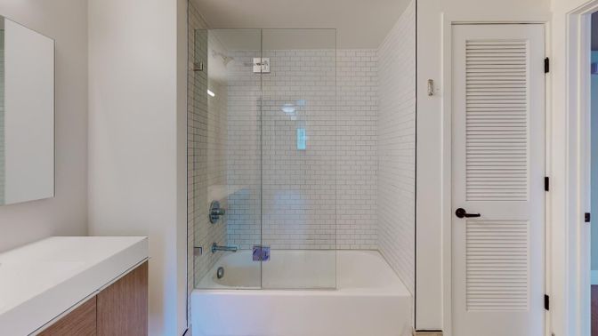 Bathroom, Glass Shower, Interior