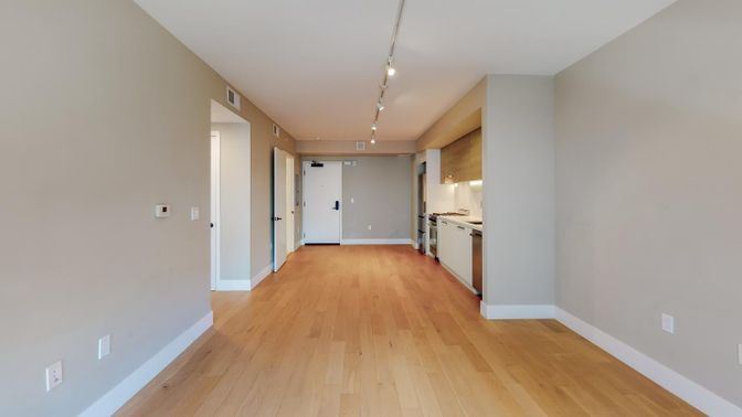 Interior, Kitchen, Pendant Lights, Wood Texture Flooring