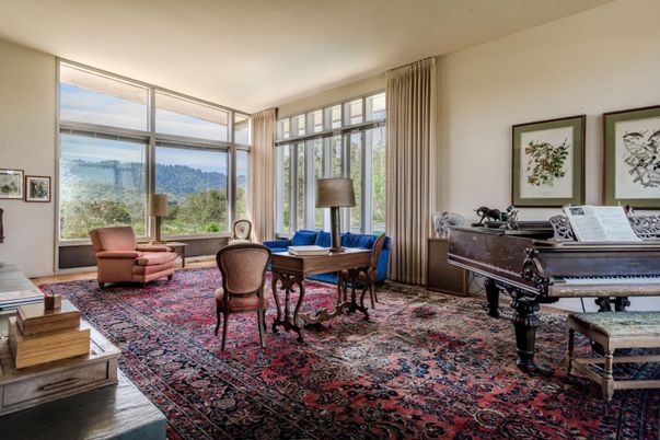 Home Office, Interior, Piano, Wood Texture Flooring