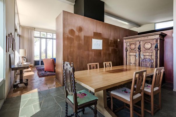 Dining room, Interior, Wooden Walls