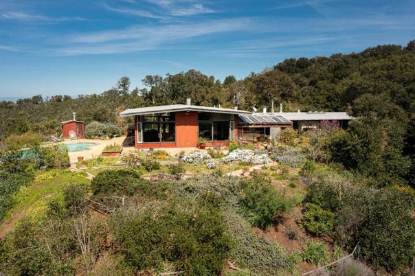 Backyard, Exterior, Facade, Pool, Solar Panels, None