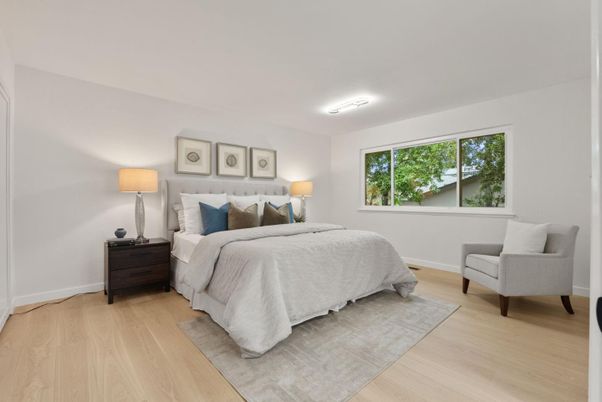 Bedroom, Interior, Wood Texture Flooring