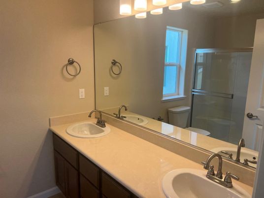 Bathroom, Dual Sink Vanities, Glass Shower, Interior