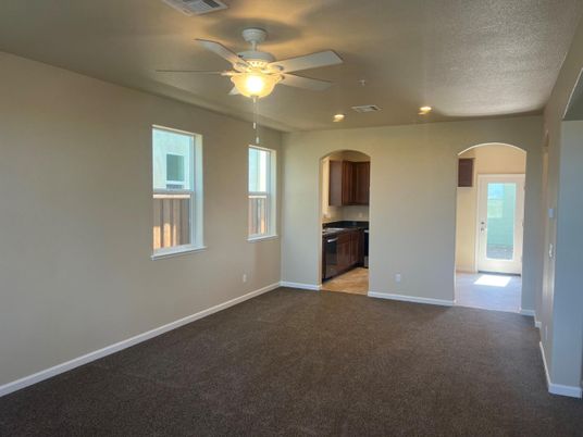 Empty room, Interior, Kitchen, Recessed Lighting