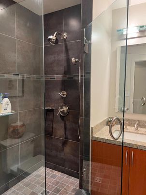 Bathroom, Glass Shower, Interior