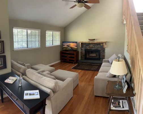 Fireplace, Interior, Living room, Wood Texture Flooring
