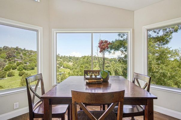 Dining room, Interior, Wood Texture Flooring