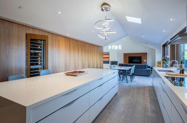 Interior, Recessed Lighting, Wood Texture Flooring