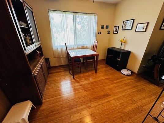 Dining room, Interior, Wood Texture Flooring