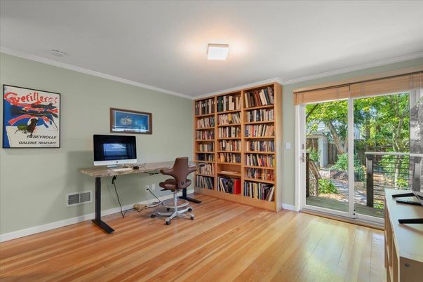 Home Office, Interior, Wood Texture Flooring