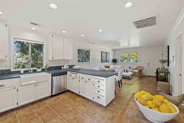 Dining room, Interior, Kitchen, Living room, Recessed Lighting, Stainless Steel Appliances