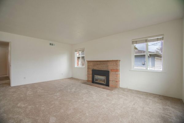 Empty room, Fireplace, Interior