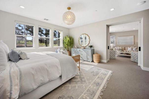 Bedroom, Interior, Pendant Lights, Recessed Lighting