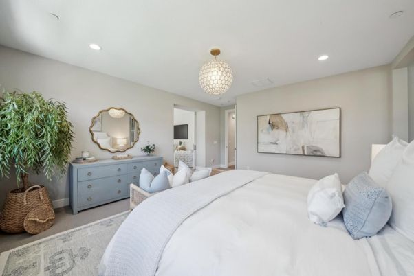 Bedroom, Interior, Recessed Lighting