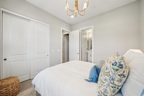 Bedroom, Chandelier, Interior