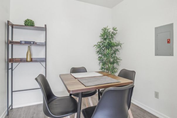 Dining room, Interior, Wood Texture Flooring