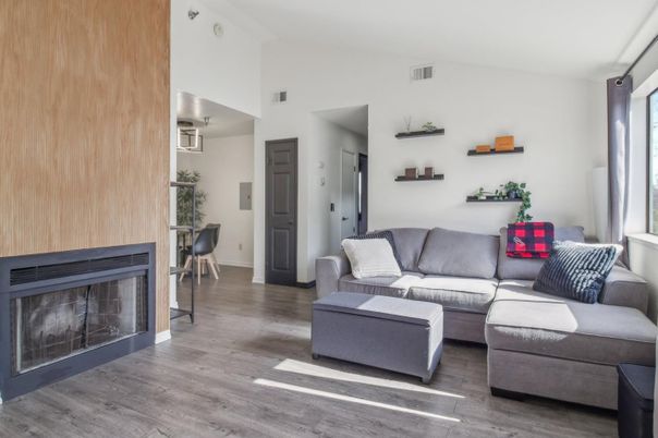 Fireplace, Interior, Living room, Wood Texture Flooring, Wooden Walls