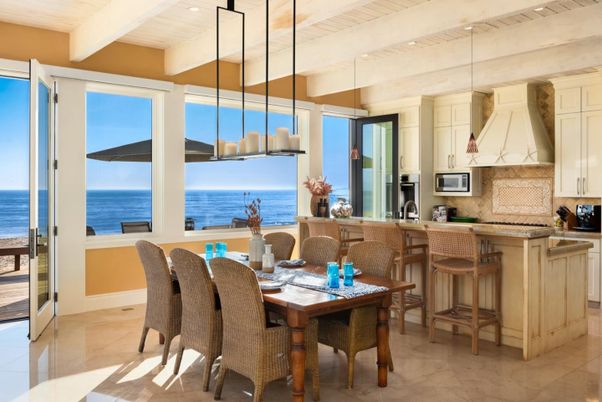 Dining room, Interior, Kitchen, Pendant Lights, Water