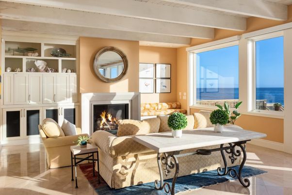 Fireplace, Interior, Living room, Water