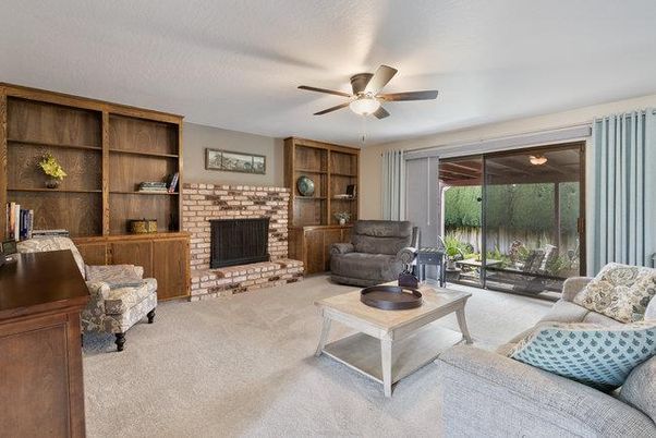 Fireplace, Interior, Living room, Stone Walls