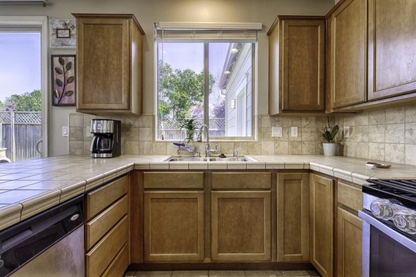 Interior, Kitchen, Tile Countertops