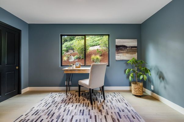 Home Office, Interior, Wood Texture Flooring