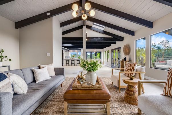 Interior, Living room, Wooden Beams