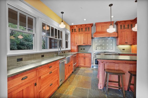 Interior, Kitchen, Pendant Lights, Recessed Lighting, Stainless Steel Appliances