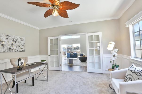 Home Office, Interior, Wood Texture Flooring