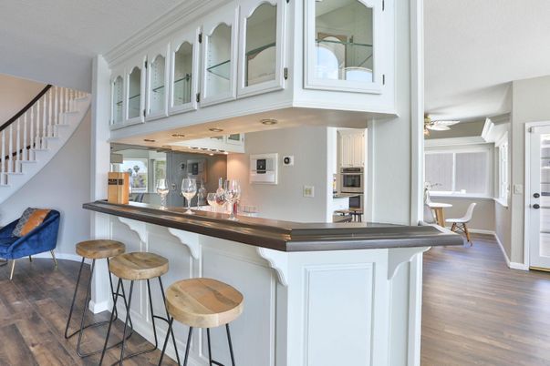 Interior, Kitchen, Wood Texture Flooring
