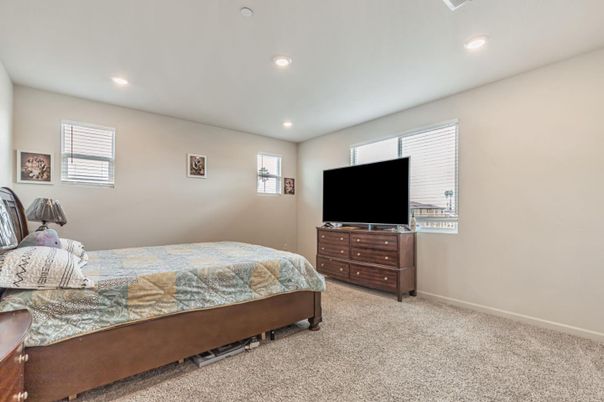 Bedroom, Interior, Recessed Lighting