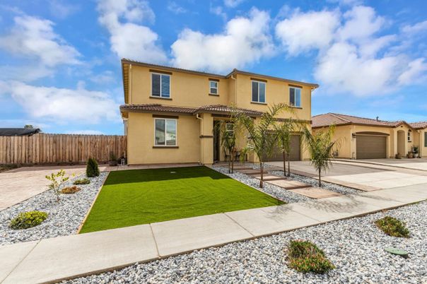 Attached, Backyard, Exterior, Facade, Mediterranean