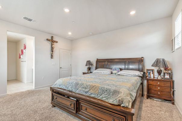 Bedroom, Interior, Recessed Lighting