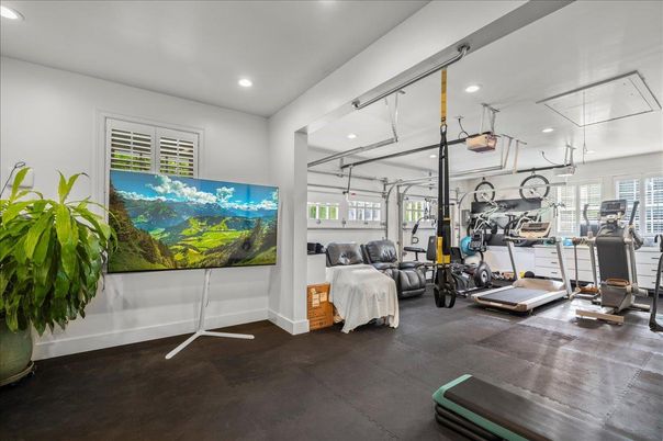 Fitness Equipment, Gym, Interior, Recessed Lighting