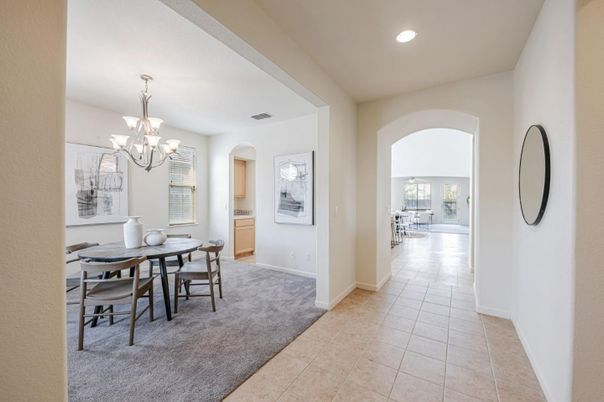 Chandelier, Dining room, Interior, Recessed Lighting