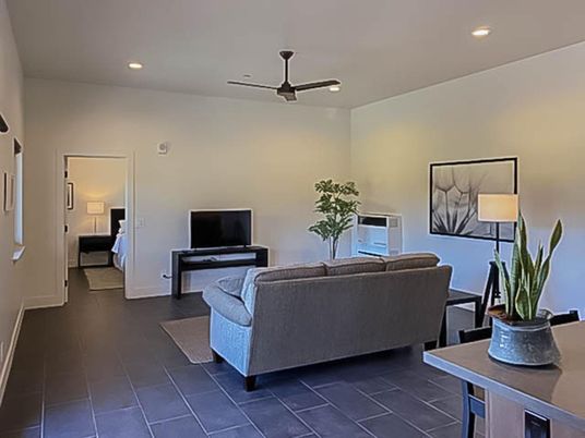 Interior, Living room, Recessed Lighting