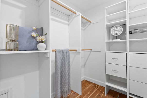 Interior, Walk-in Closets, Wood Texture Flooring
