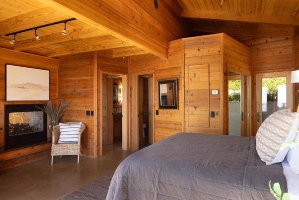 Bedroom, Interior, Wooden Beams, Wooden Ceilings, Wooden Walls