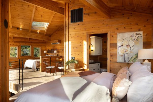Bedroom, Interior, Wooden Beams, Wooden Ceilings, Wooden Walls