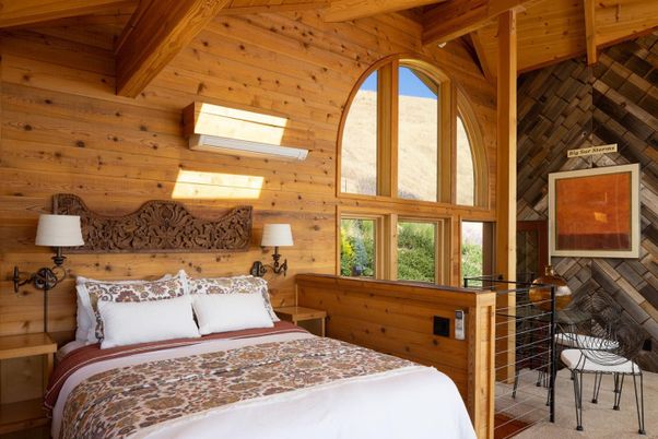 Bedroom, Interior, Wooden Beams, Wooden Ceilings, Wooden Walls