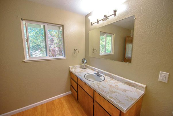 Bathroom, Dual Sink Vanities, Interior, Wood Texture Flooring