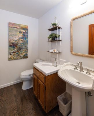Bathroom, Interior, Wood Texture Flooring