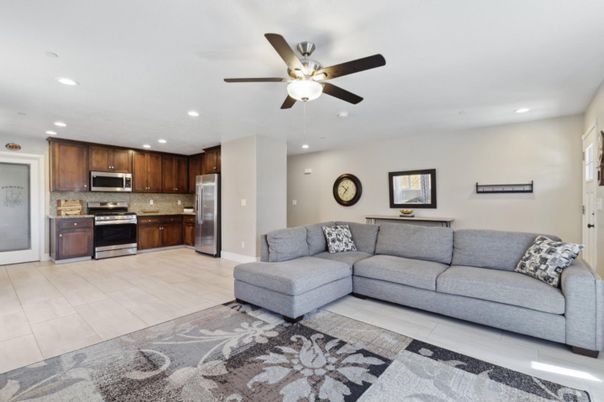 Interior, Kitchen, Living room, Recessed Lighting, Stainless Steel Appliances