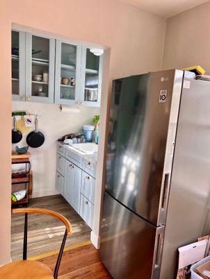 Interior, Kitchen, Wood Texture Flooring