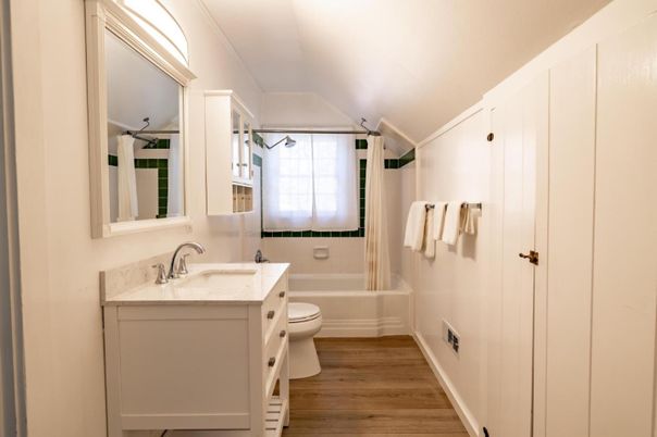 Bathroom, Interior, Wood Texture Flooring